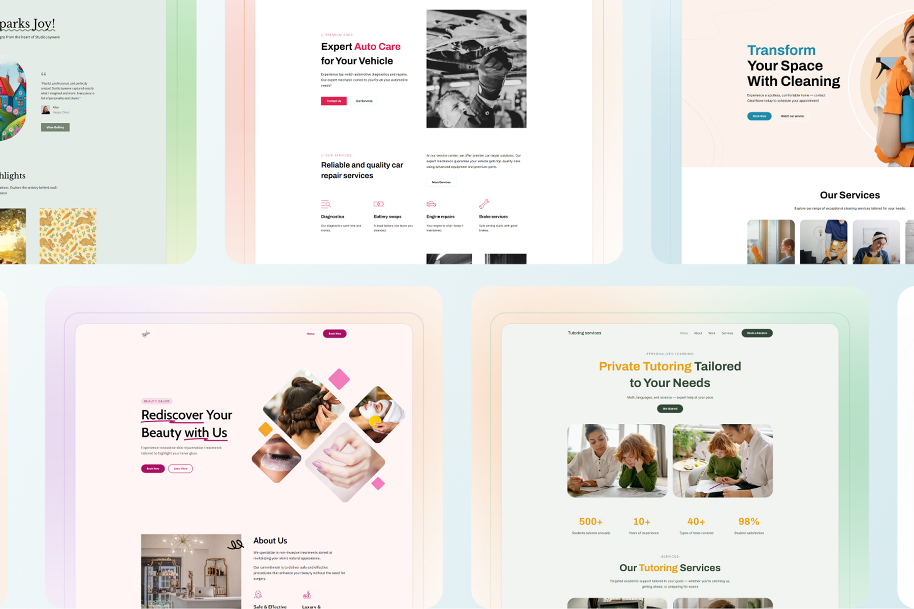 Yola updates templates and design